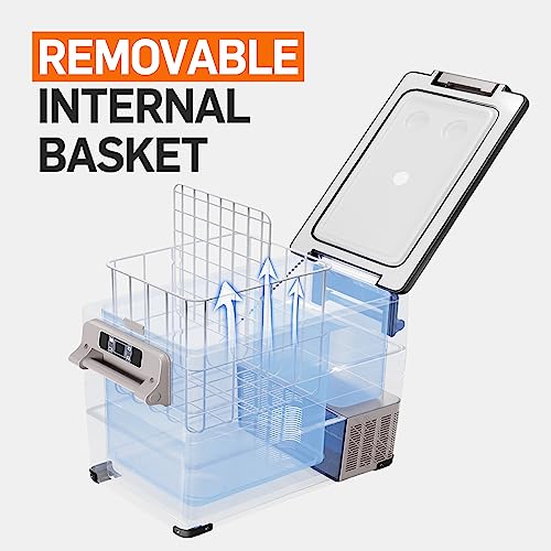 Dual-Zone 12V Portable Car Refrigerator