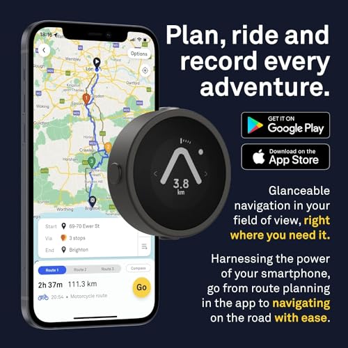 Motorcycle GPS Navigation Display