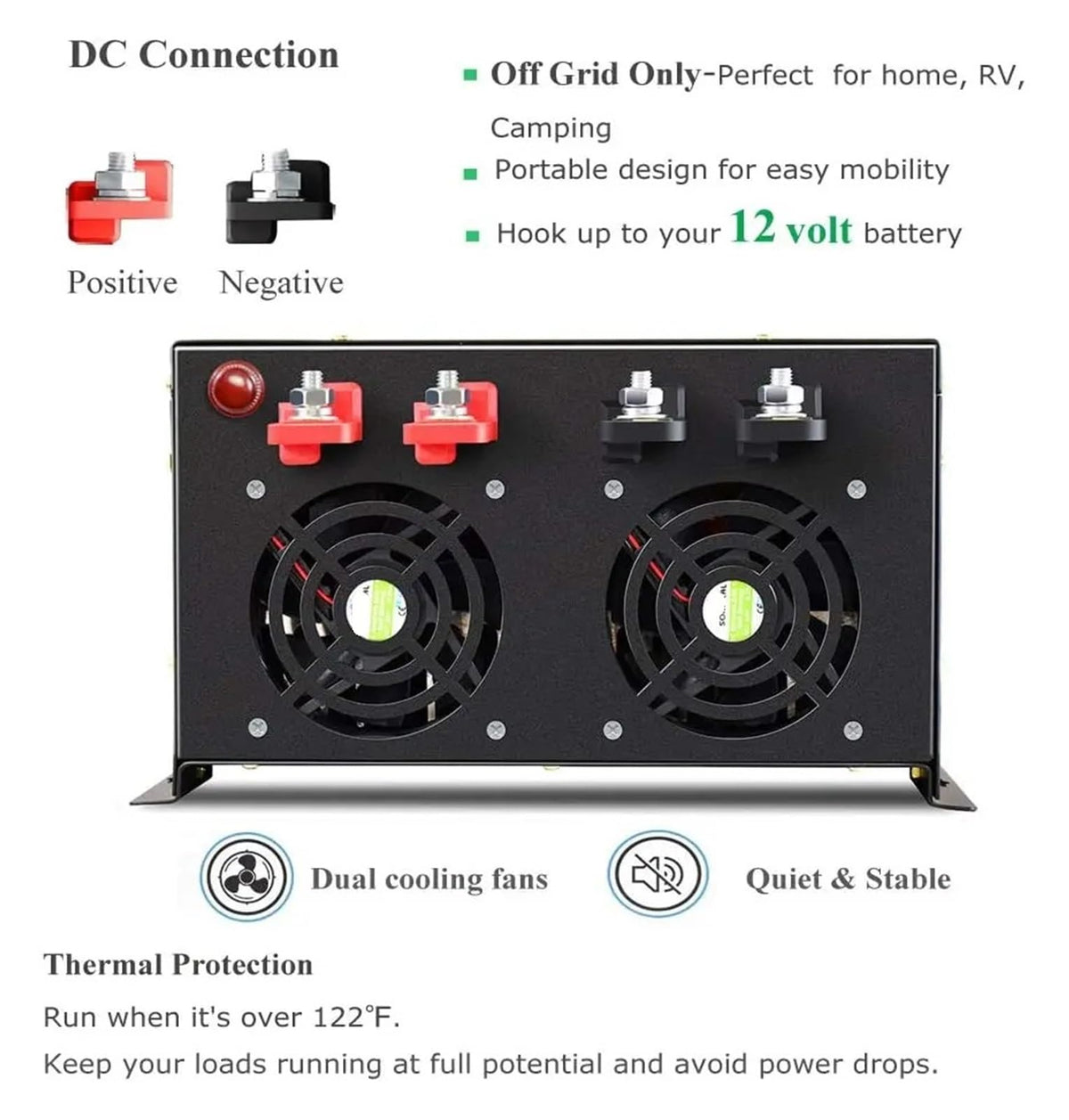 6000W Off-Grid Pure Sine Wave Inverter