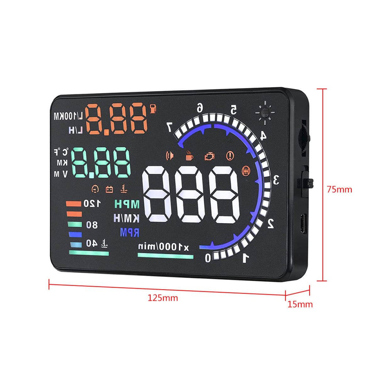 5.5-Inch OBD2 Windshield Head-Up Display
