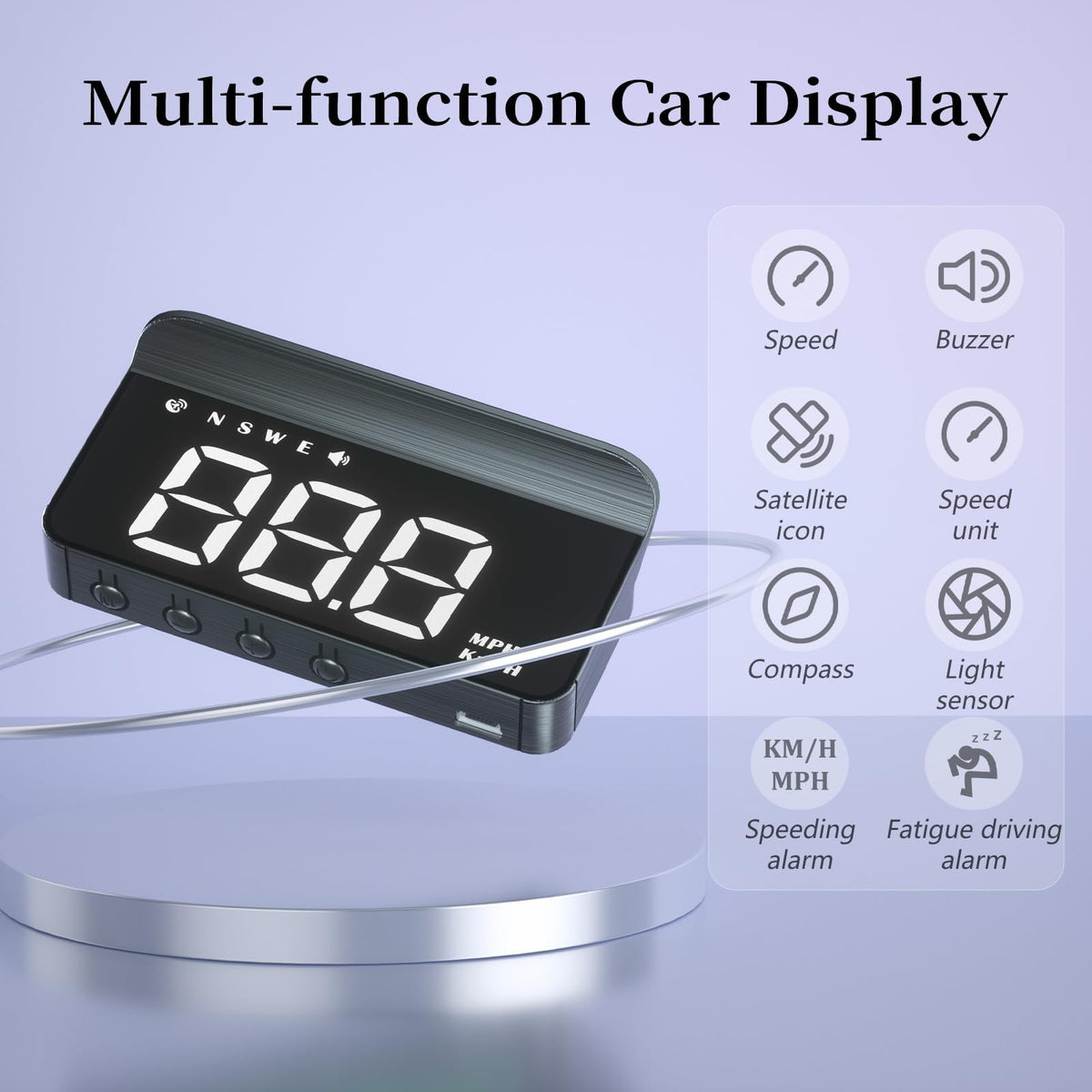 GPS Windshield Speedometer Head-Up Display