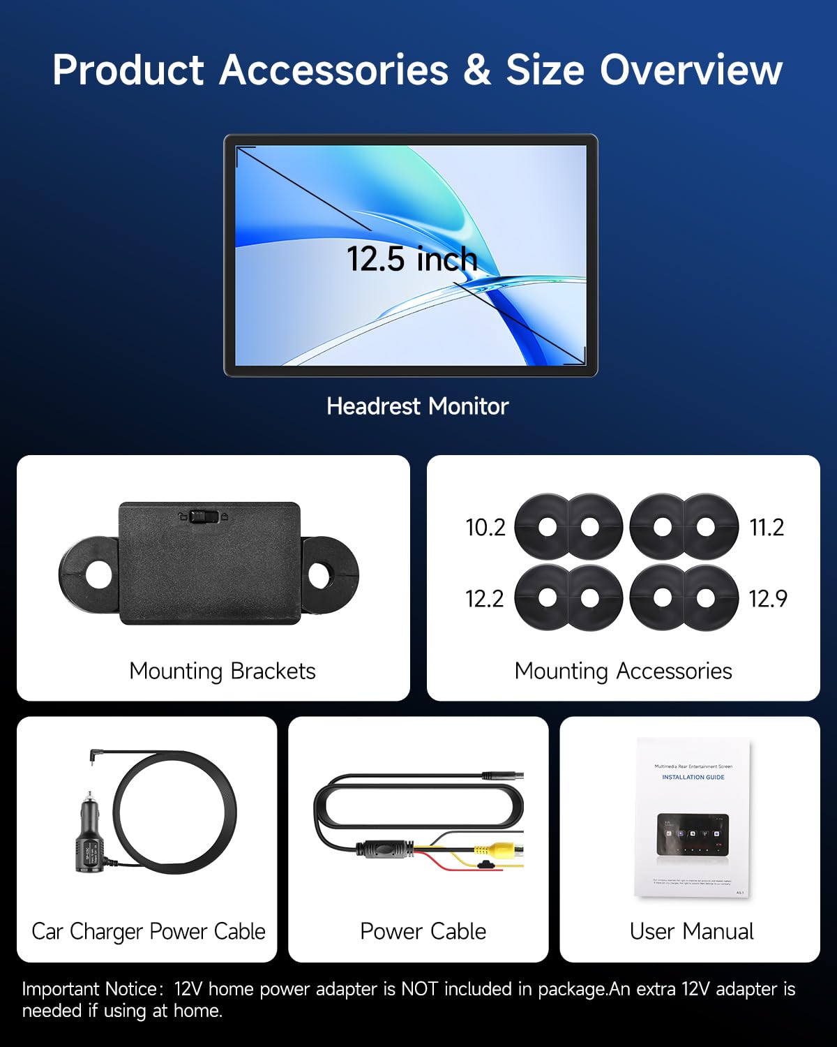 12.5-Inch Android Headrest Monitor