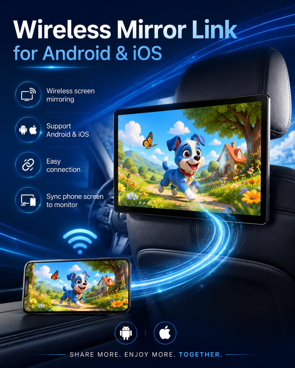 12.5-Inch Android Headrest Monitor