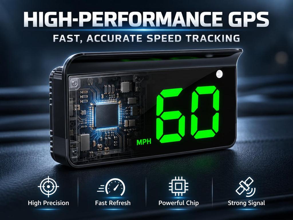 USB GPS and BDS Speedometer HUD