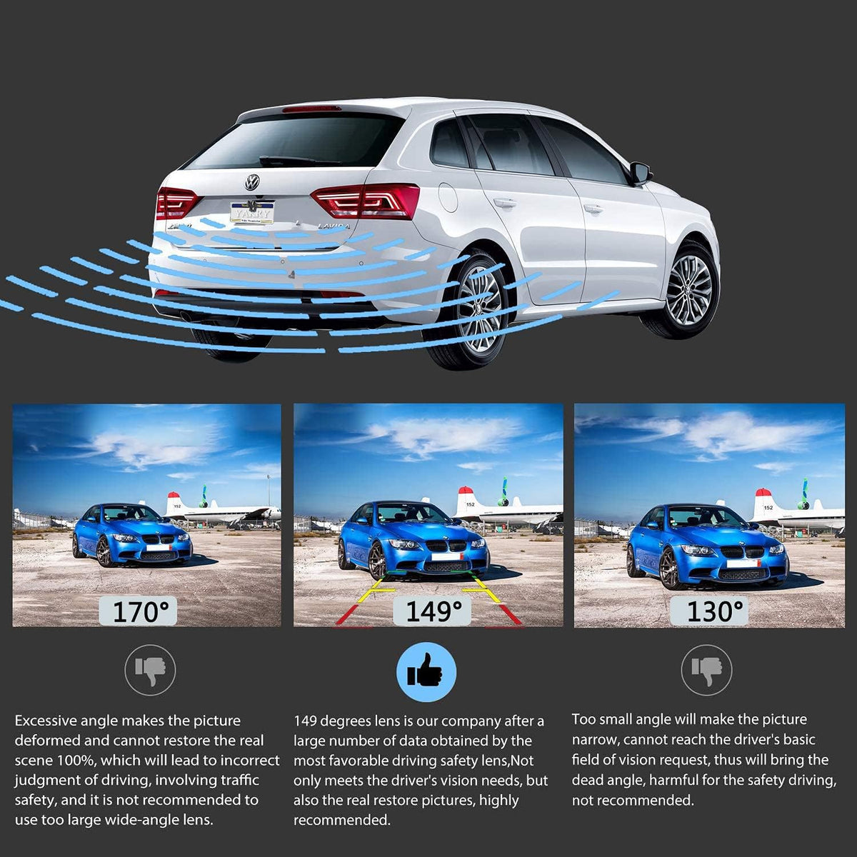 1080P Waterproof Backup Camera System