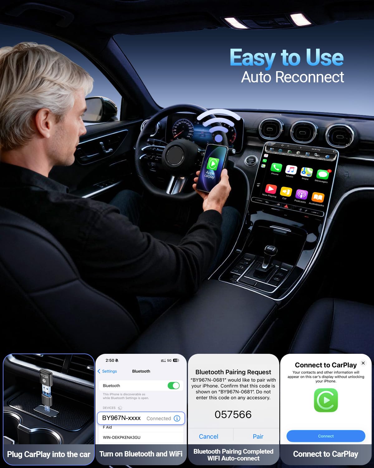 Wireless CarPlay Adapter for iPhone