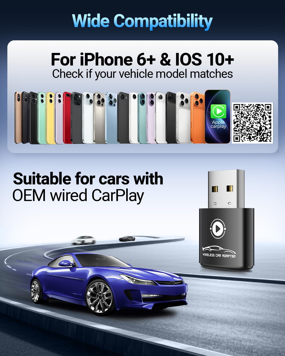 Wireless CarPlay Adapter for iPhone