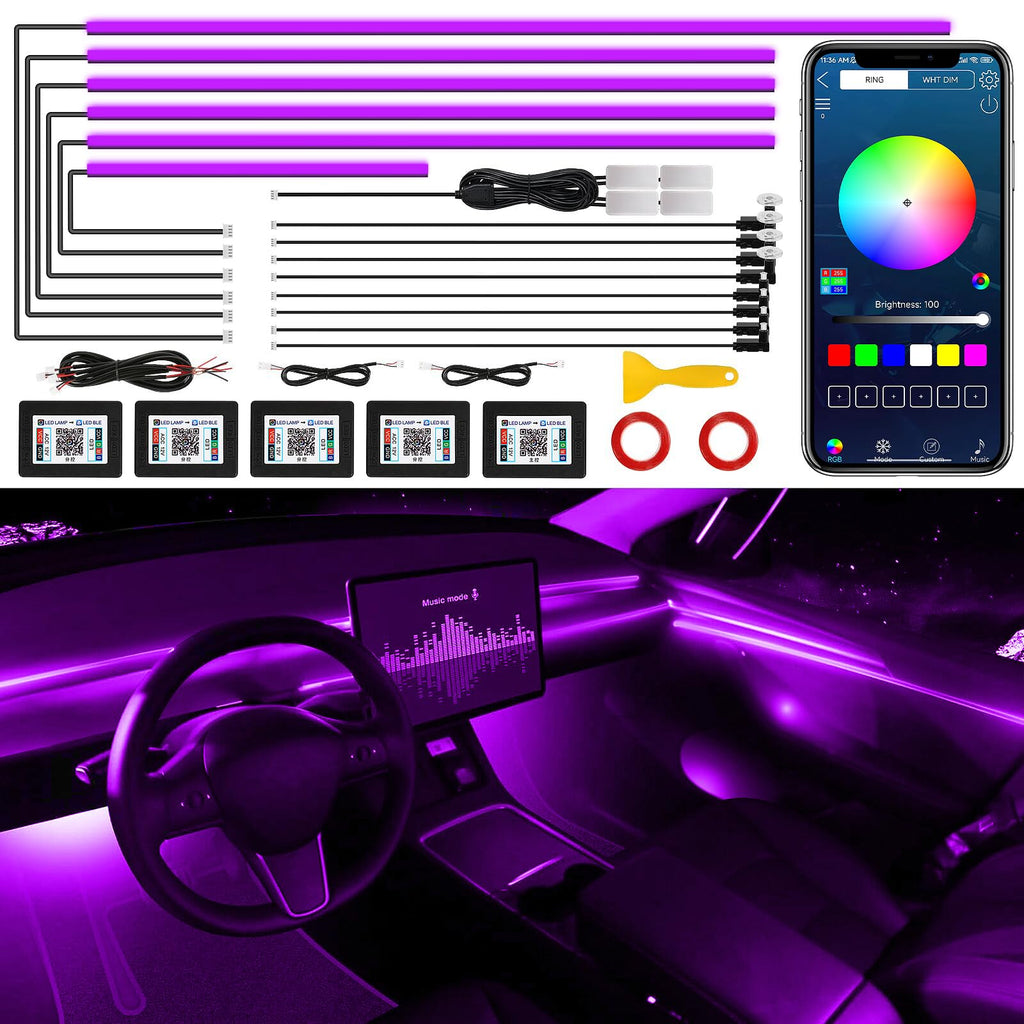 Single-Strip Acrylic Car Ambient Light