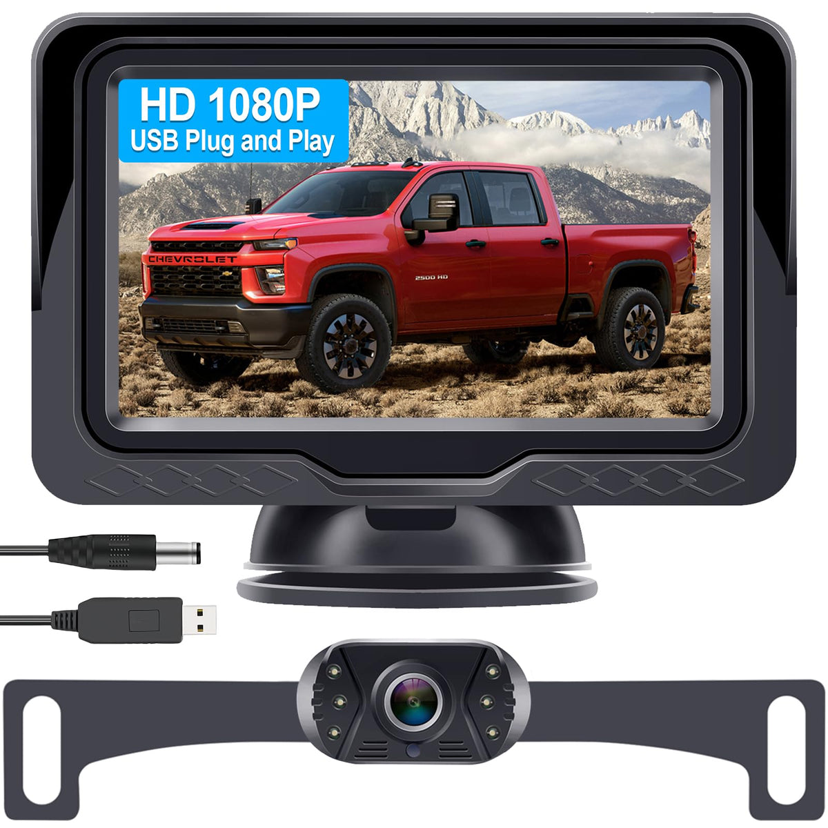 1080P Wired Backup Camera and Monitor Kit