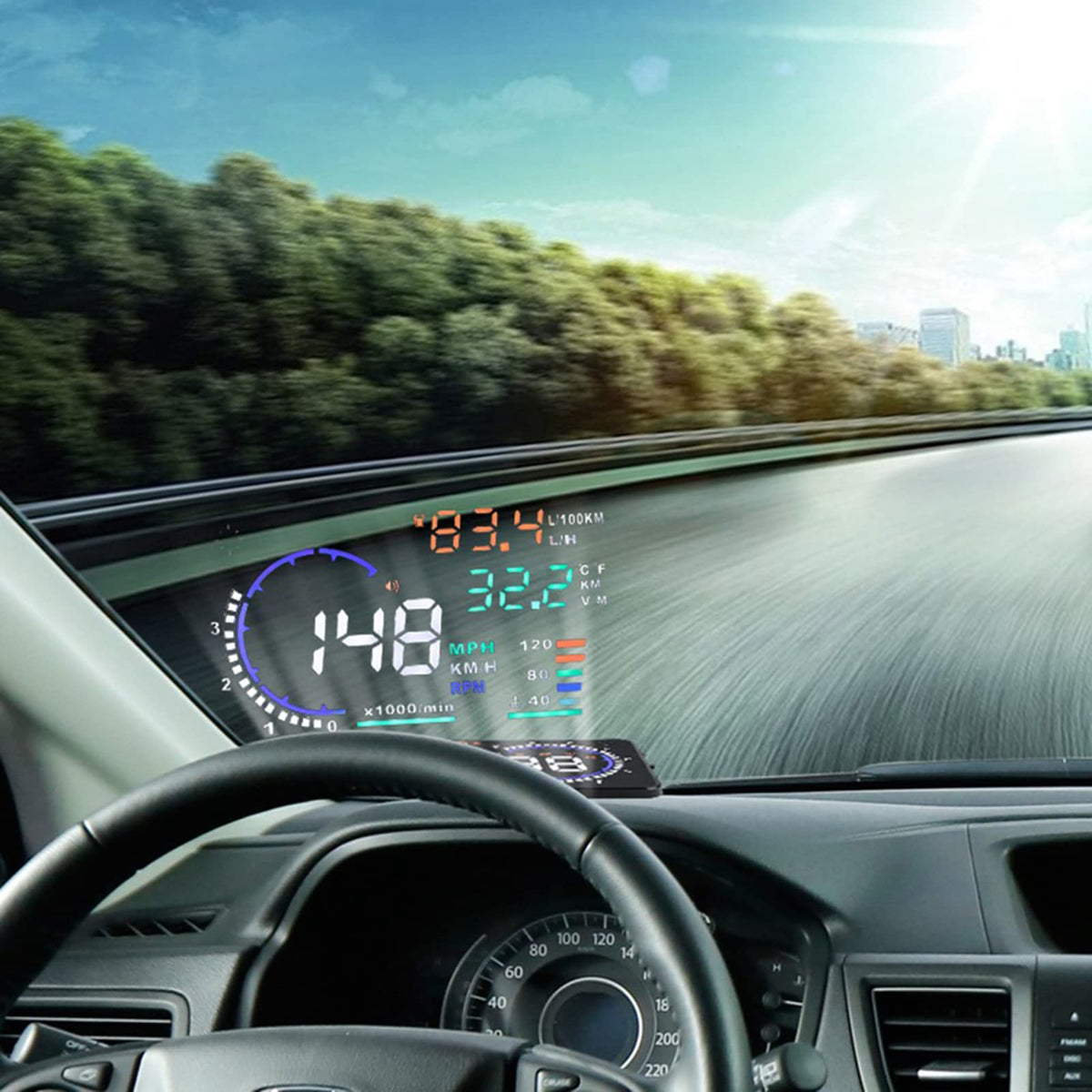 5.5-Inch OBD2 Windshield Head-Up Display