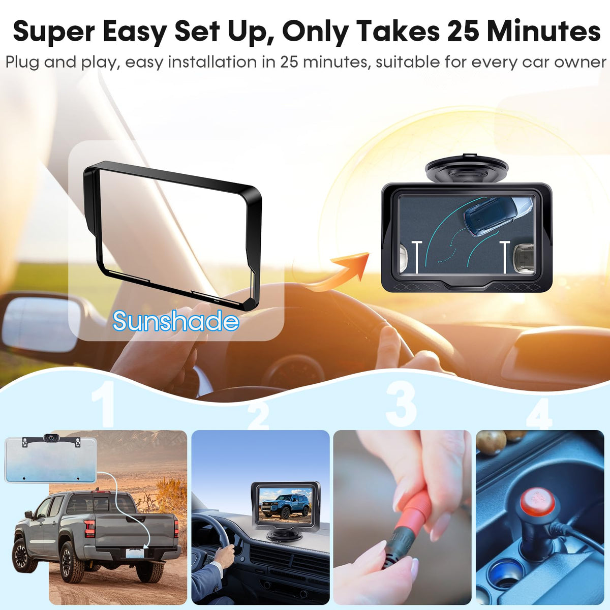 1080P Wired Backup Camera and Monitor Kit