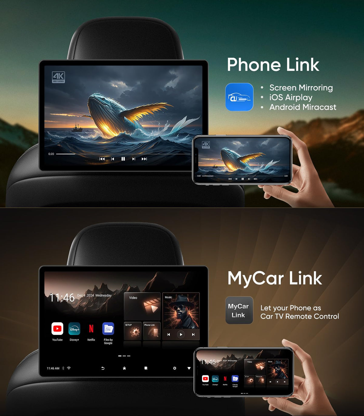 14-Inch Headrest Entertainment Screen