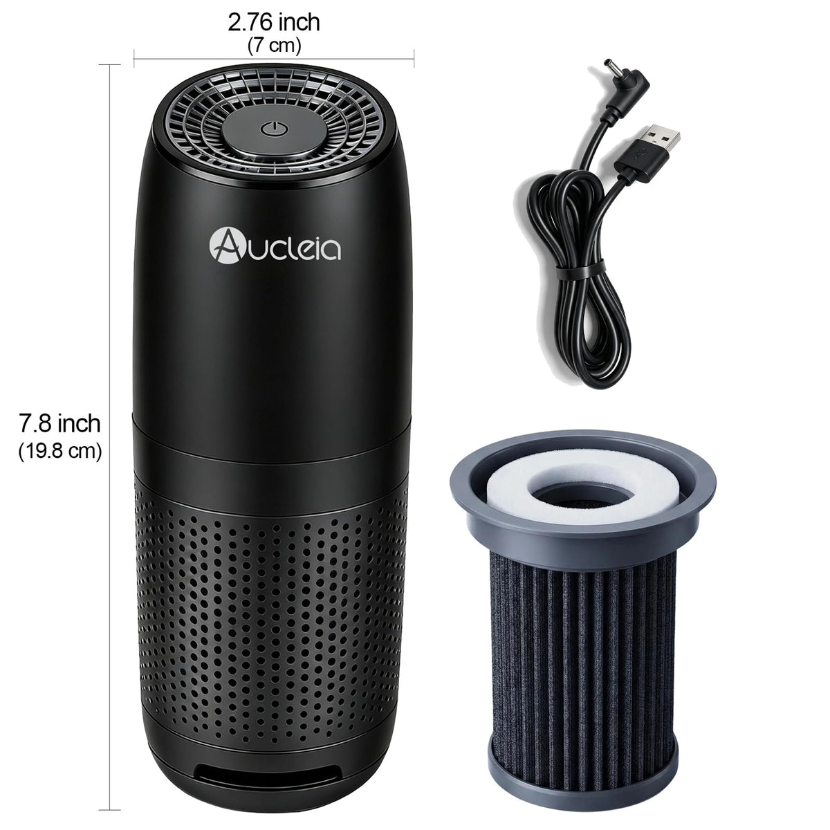 Three-Speed Mini Car Air Purifier