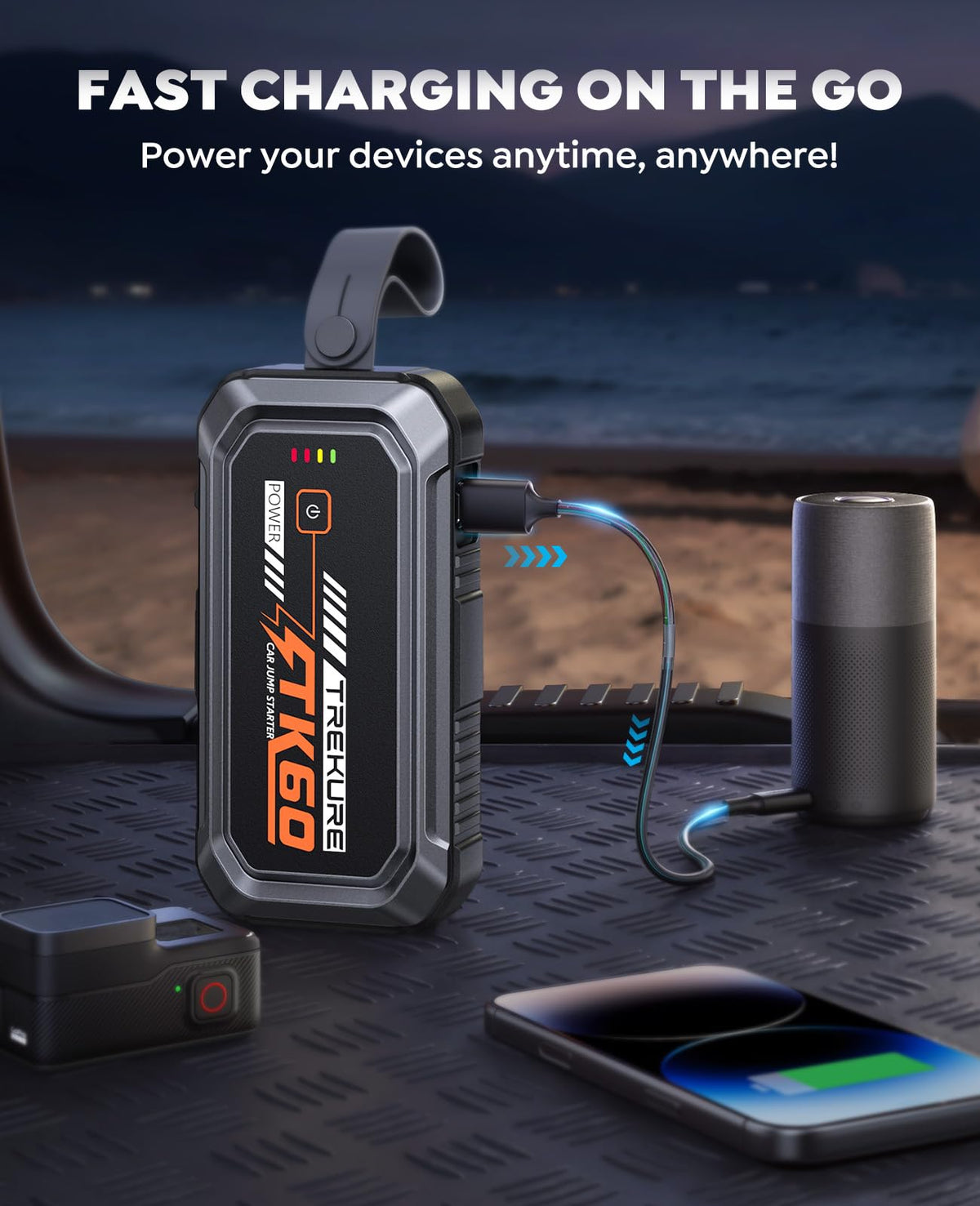 Portable Car Battery Jump Starter