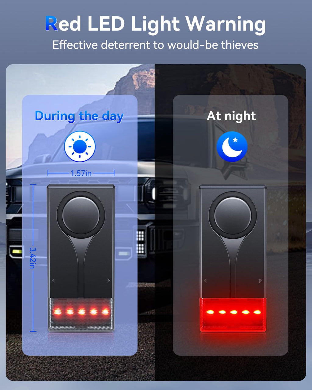 108 dB Wireless Vibration Car Alarm