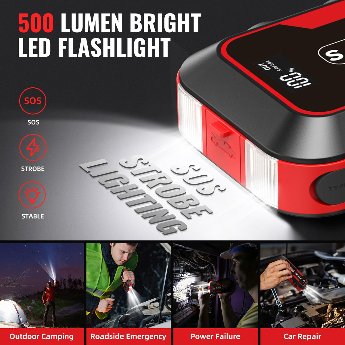 4000A Portable Car Jump Starter