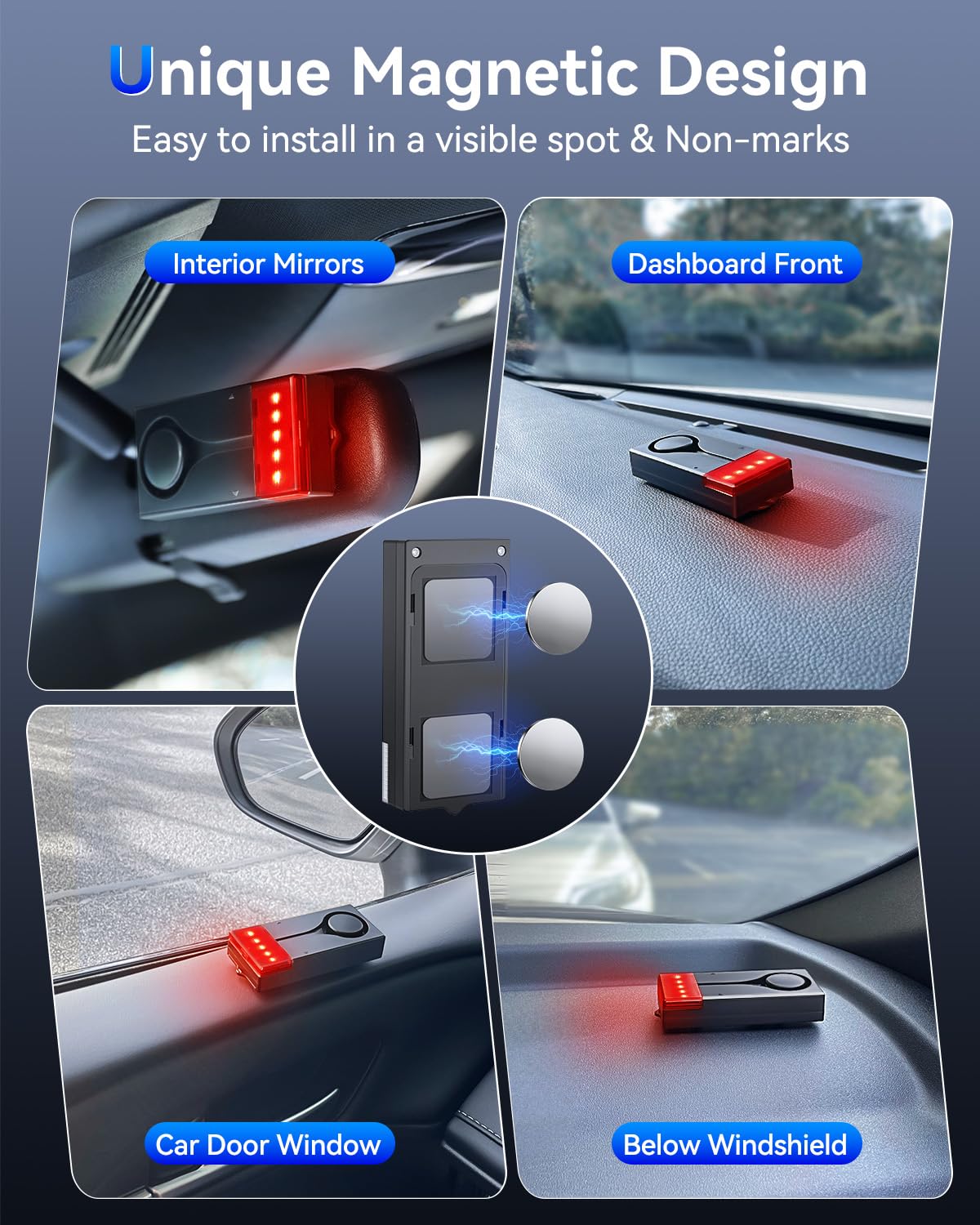 108 dB Wireless Vibration Car Alarm
