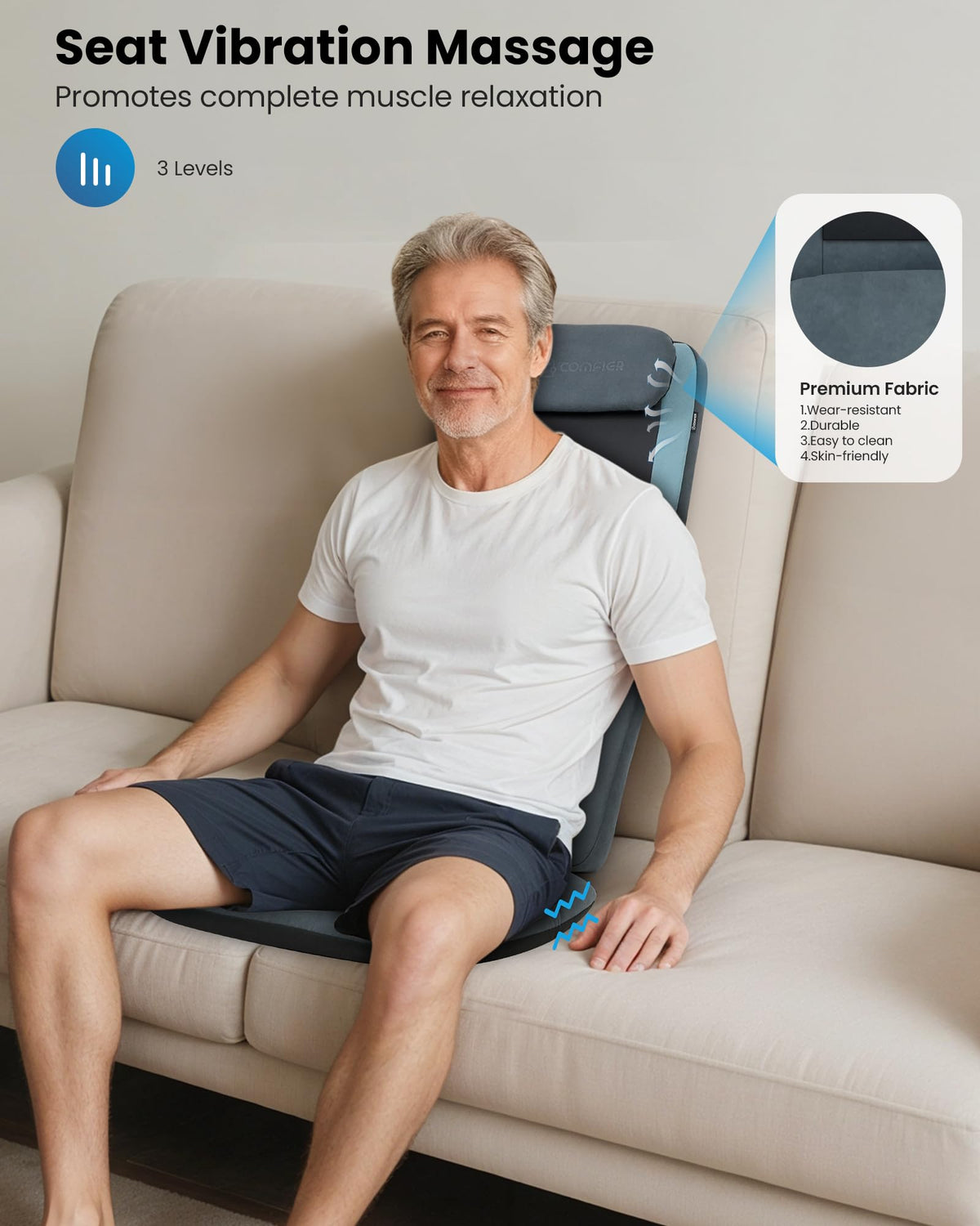 Heated Kneading Massage Chair Pad