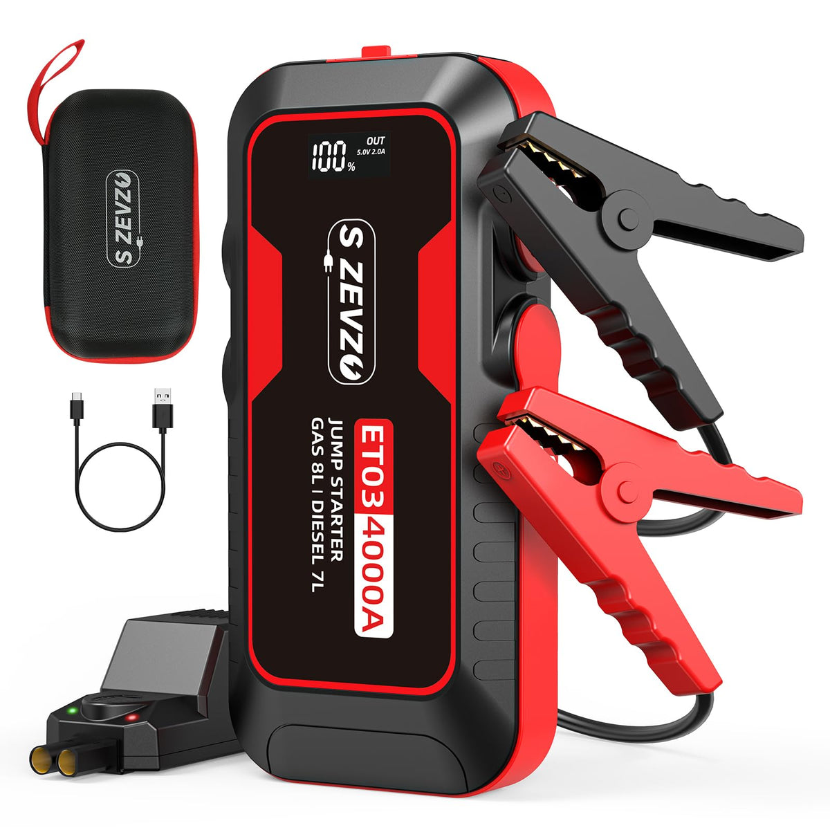 4000A Portable Car Jump Starter