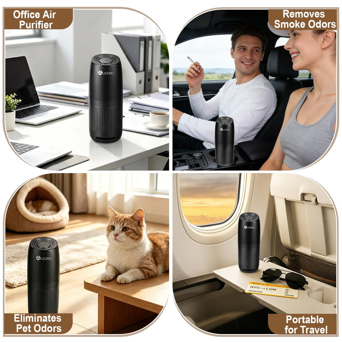 Three-Speed Mini Car Air Purifier