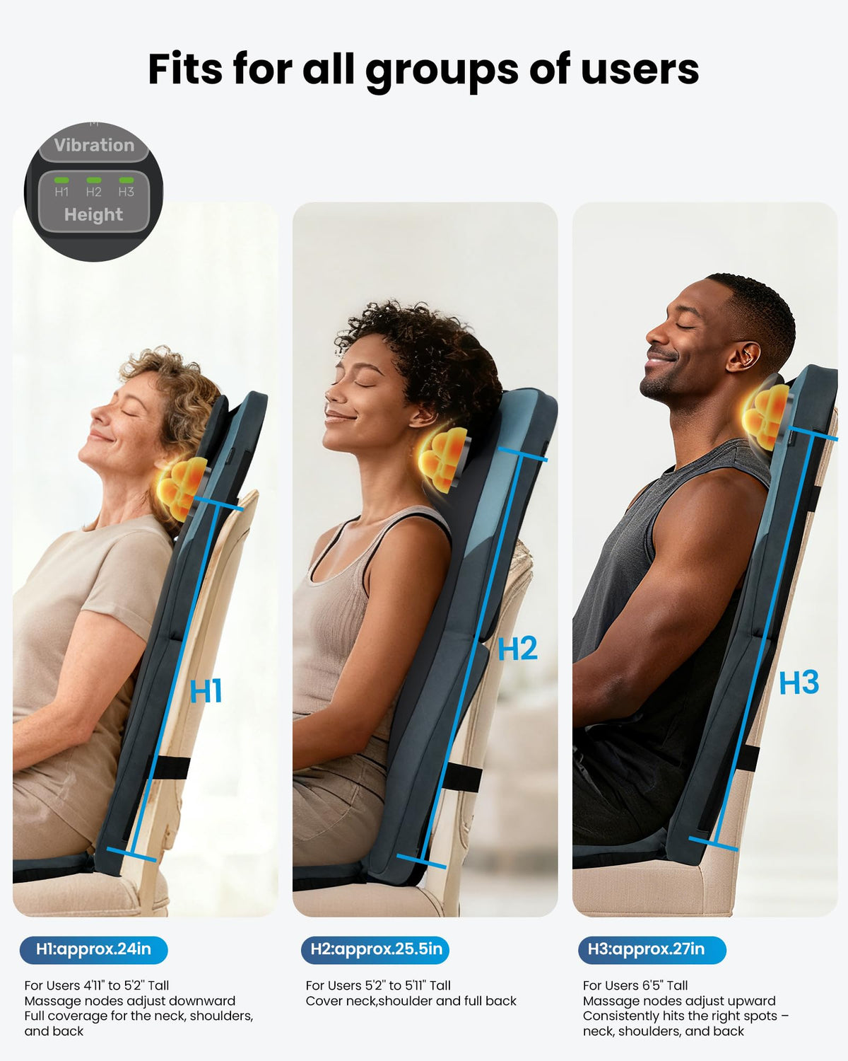 Heated Kneading Massage Chair Pad