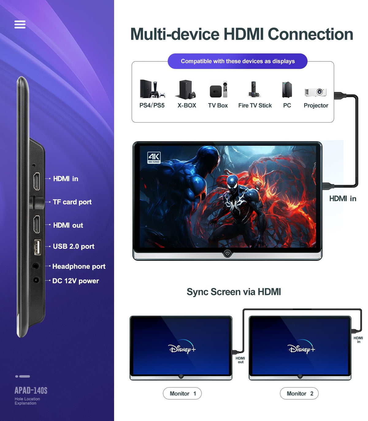 14-Inch Android Rear-Seat Entertainment Monitor