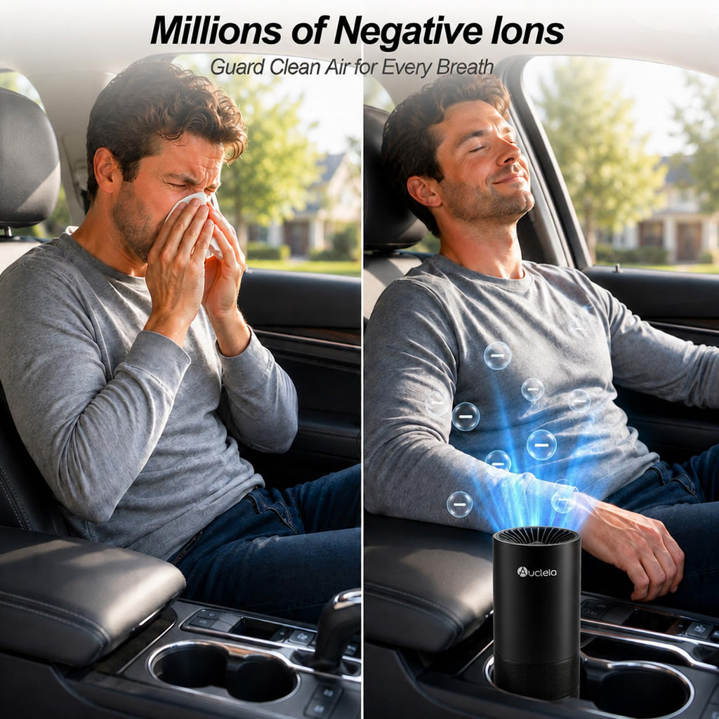 H12 HEPA and Ionic Car Air Purifier