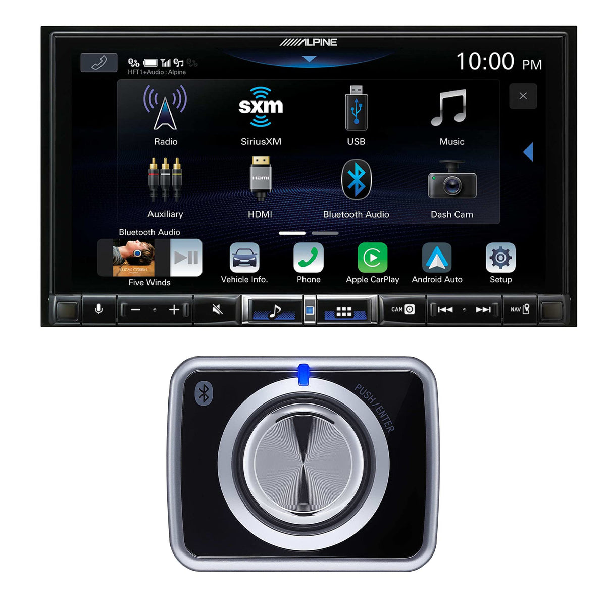 Seven-Inch CarPlay and Android Auto Receiver
