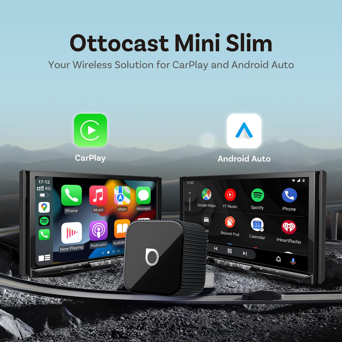 Mini Wireless CarPlay and Android Auto Adapter