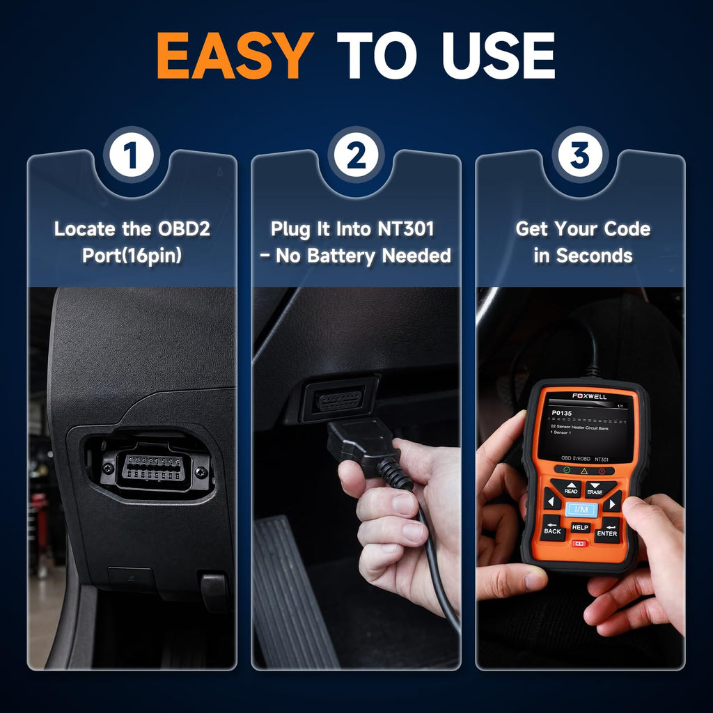 NT301 Live-Data OBD2 Code Reader