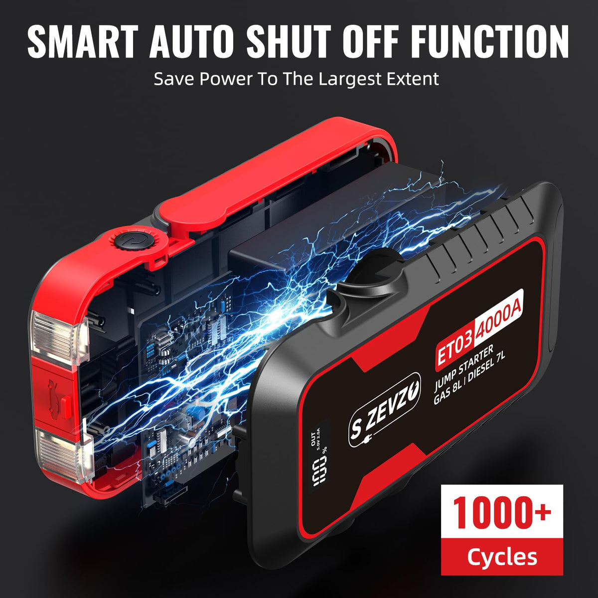 4000A Portable Car Jump Starter