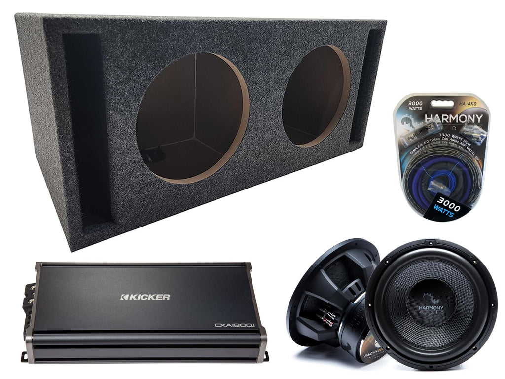 Dual 15-Inch Loaded Subwoofer Box