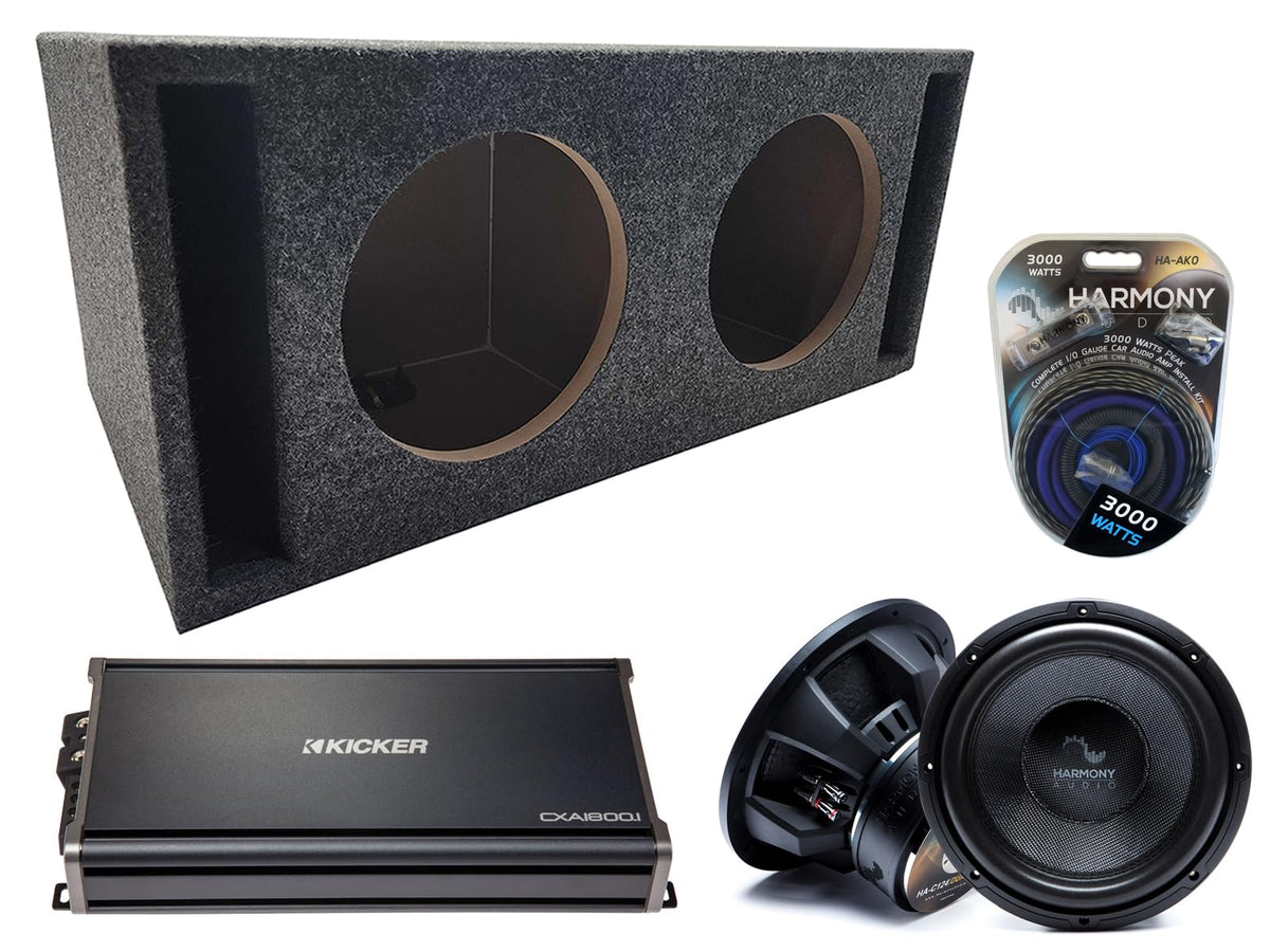 Dual 15-Inch Loaded Subwoofer Box