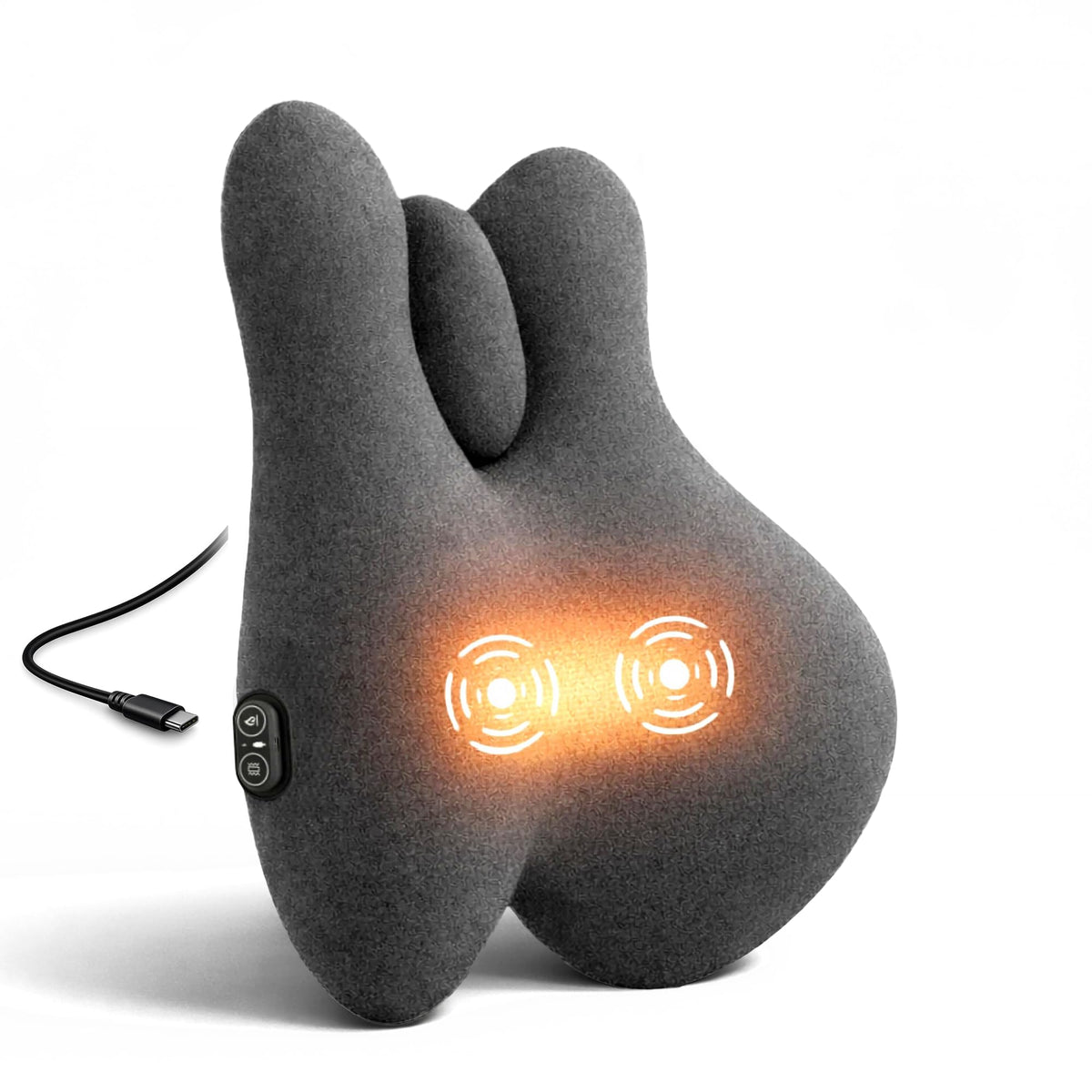 Heated and Vibrating Lumbar Support Cushion