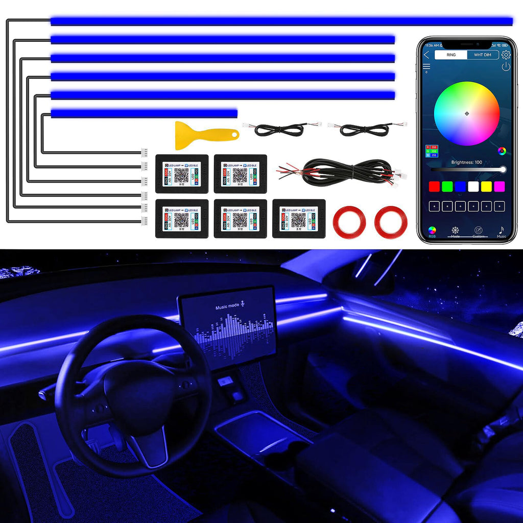 Single-Strip Acrylic Car Ambient Light