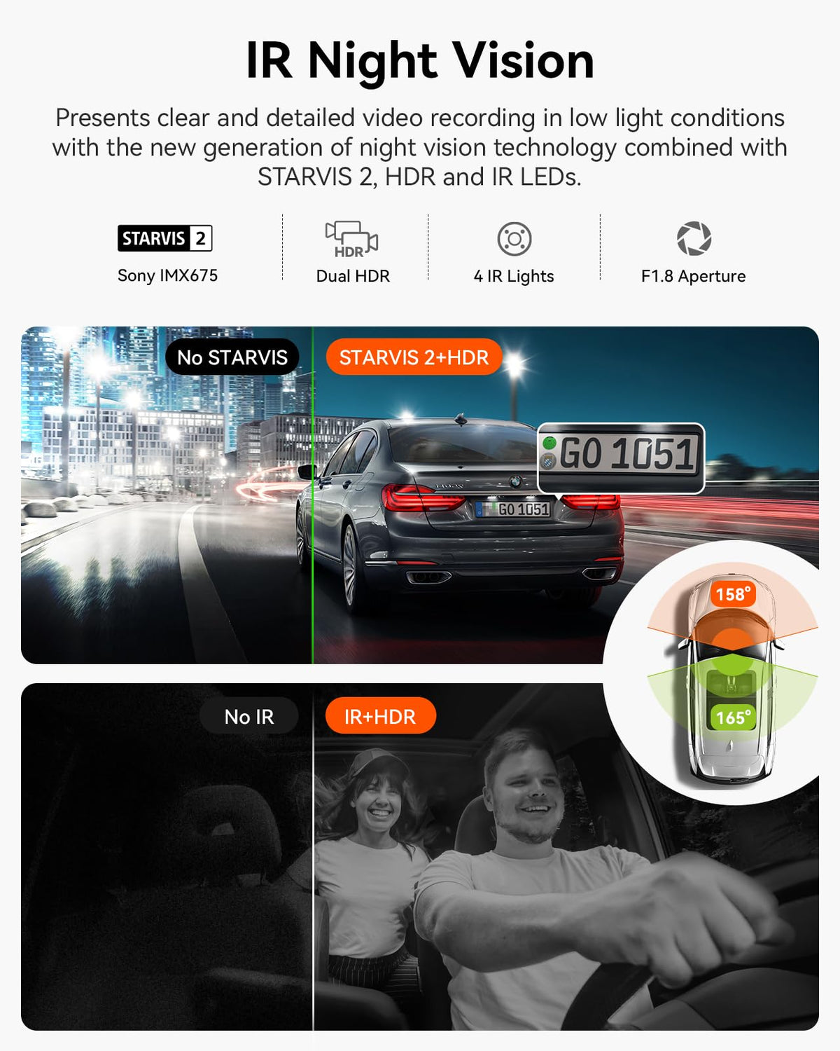 N2X Dual Dash Cam and Hardwire Kit Bundle