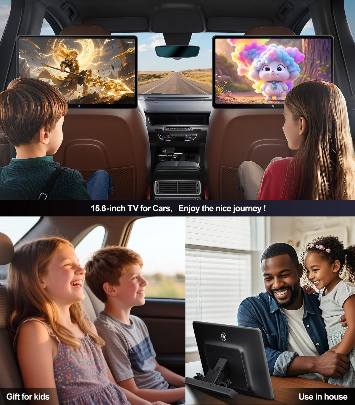 15.6-Inch Android Headrest Entertainment Screen