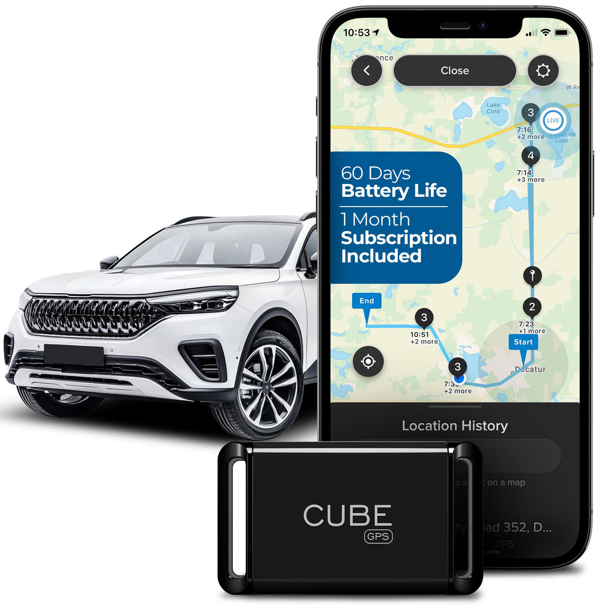 Magnetic 4G LTE Vehicle GPS Tracker