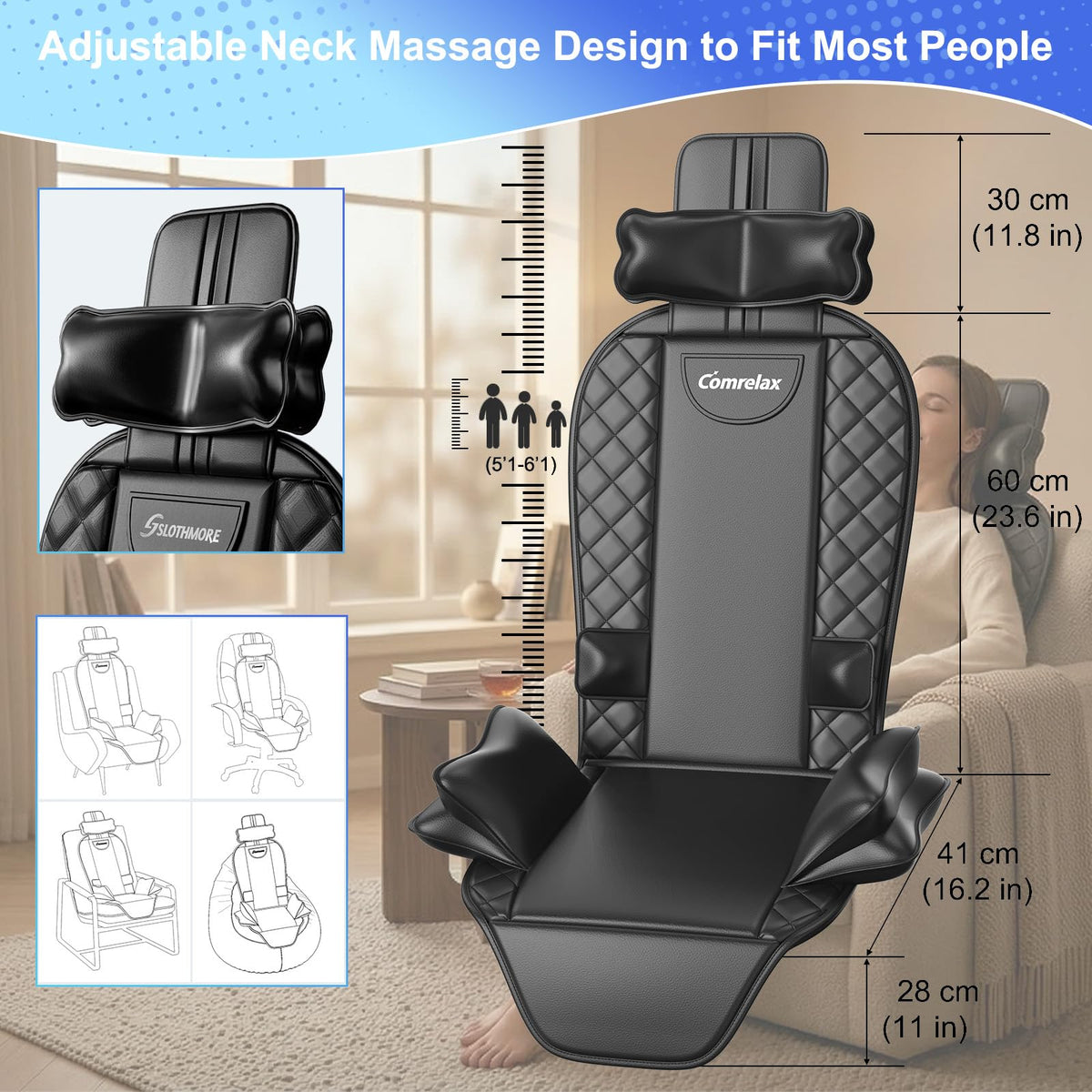 Shiatsu Back Massage Seat Cushion