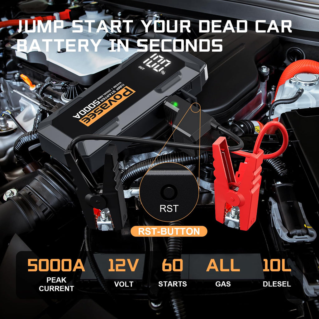 Portable Vehicle Jump Starter Range