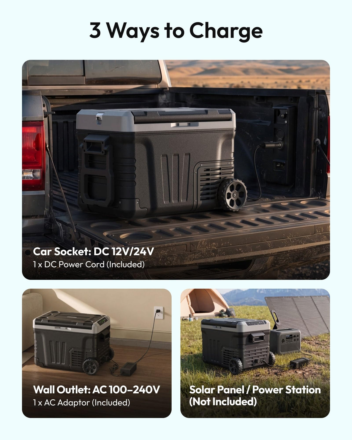 12V Portable Refrigerator and Freezer